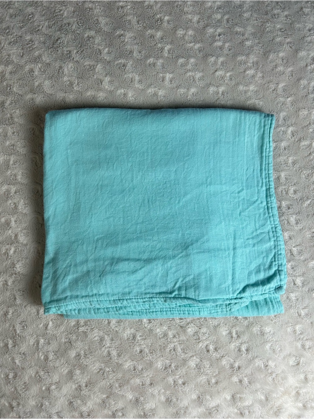 Summer Infant Solid Aqua Blue Baby Swaddle Blanket